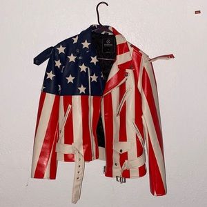 Designer leather jacket